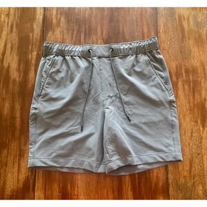 Goodfellow & Co Mens Everyday Shorts Blue Gray Elastic Waist Drawstring Size M